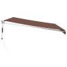 Auvent rétractable automatique marron 450x300 cm 
