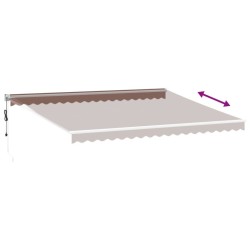 Auvent rétractable automatique marron 450x300 cm 