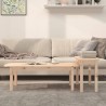 Ensemble de tables basses 2 pcs Bois massif de pin 
