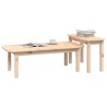 Ensemble de tables basses 2 pcs Bois massif de pin 