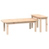 Ensemble de tables basses 2 pcs Bois massif de pin 