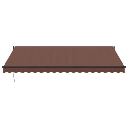 Auvent rétractable automatique marron 450x300 cm 