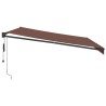 Auvent rétractable automatique marron 450x300 cm 