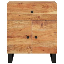 Table de chevet 50x33x60cm Bois d'acacia solide et d'ingénierie 
