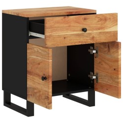 Table de chevet 50x33x60cm Bois d'acacia solide et d'ingénierie 
