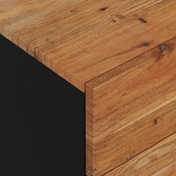 Table de chevet 50x33x60cm Bois d'acacia solide et d'ingénierie 
