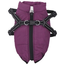 Manteau pour chiens avec harnais imperméable réfléchissant L40 