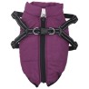 Manteau pour chiens avec harnais imperméable réfléchissant L40 