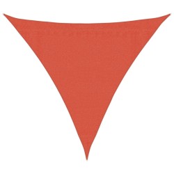 Voile d'ombrage 160 g/m² Terre cuite 3x3x3 m PEHD 