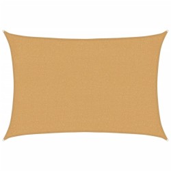 Voile d'ombrage 160 g/m² rectangulaire sable 2x2,5 m PEHD 