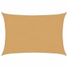 Voile d'ombrage 160 g/m² rectangulaire sable 2x2,5 m PEHD 