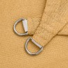 Voile d'ombrage 160 g/m² rectangulaire sable 2x2,5 m PEHD 