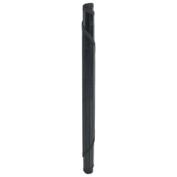 Tapis rond noir 100 cm bambou 