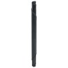 Tapis rond noir 100 cm bambou 