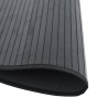 Tapis rond noir 100 cm bambou 