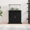 Support pour aquarium chêne noir 81x36x73 cm bois d'ingénierie 