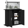 Support pour aquarium chêne noir 81x36x73 cm bois d'ingénierie 