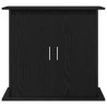 Support pour aquarium chêne noir 81x36x73 cm bois d'ingénierie 