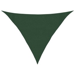 Voile d'ombrage 160 g/m² Vert foncé 3x3x4,2 m PEHD 