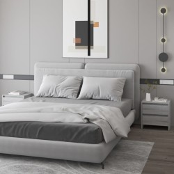Tables de chevet 2 pcs sonoma gris 45x34,5x44,5 cm 