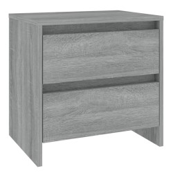 Tables de chevet 2 pcs sonoma gris 45x34,5x44,5 cm 