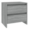 Tables de chevet 2 pcs sonoma gris 45x34,5x44,5 cm 