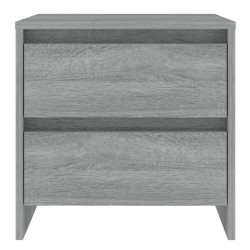 Tables de chevet 2 pcs sonoma gris 45x34,5x44,5 cm 