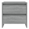 Tables de chevet 2 pcs sonoma gris 45x34,5x44,5 cm 