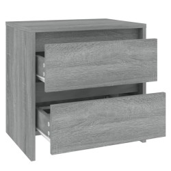 Tables de chevet 2 pcs sonoma gris 45x34,5x44,5 cm 