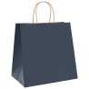 Sacs en papier 50 pcs avec poignées bleu 26x17x25 cm 