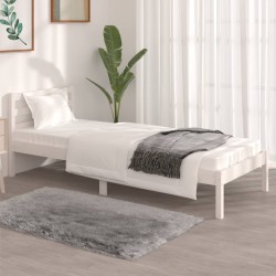 Cadre de lit sans matelas 75x190 cm blanc 