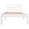 Cadre de lit sans matelas 75x190 cm blanc 