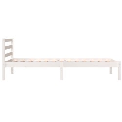 Cadre de lit sans matelas 75x190 cm blanc 