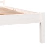 Cadre de lit sans matelas 75x190 cm blanc 