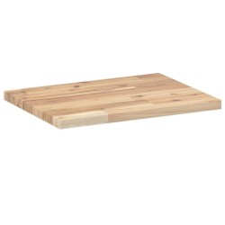 Dessus de table 40x30x2 cm rectangulaire bois massif d'acacia 
