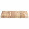 Dessus de table 40x30x2 cm rectangulaire bois massif d'acacia 
