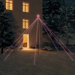 Sapin de Noël à LED Int/Extérieur 800 LED colorées 5 m 