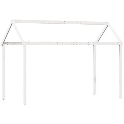 Lit superposé sans matelas blanc 90x200 cm bois de pin massif 