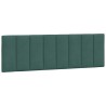 Lit avec matelas vert foncé 160x200 cm velours 