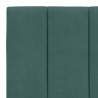 Lit avec matelas vert foncé 160x200 cm velours 