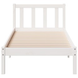Cadre de lit extra long sans matelas 100x210 cm bois massif pin 