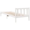 Cadre de lit extra long sans matelas 100x210 cm bois massif pin 