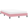 Cadre de lit sans matelas rose 120x220 cm velours 