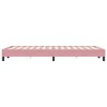 Cadre de lit sans matelas rose 120x220 cm velours 