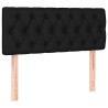 Sommier à lattes de lit avec matelas Noir 90x190 cm Tissu 