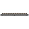 Cadre de lit sans matelas gris 75x190 cm bois de pin massif 