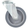 12 pcs Roulettes pivotantes à trou de boulon 100 mm 