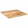 Dessus de table 70x70x3,8 cm carré bois massif manguier  