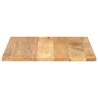 Dessus de table 70x70x3,8 cm carré bois massif manguier  