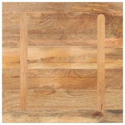 Dessus de table 70x70x3,8 cm carré bois massif manguier  
